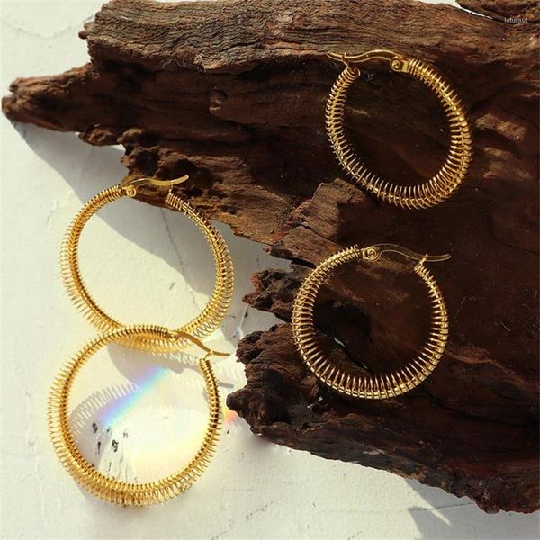 hoop earrings 316l stainless steel retro simple and versatile exaggeration geometry spring fashion high jewelry sae922, Golden;silver
hoop earrings 316l stainless steel retro simple and versatile exaggeration geometry spring fashion high jewelry sae922, Golden;silver
