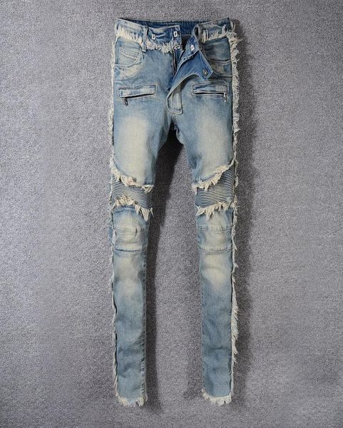 2021 mens jeans distressed motorcycle biker designer pants skinny slim ripped hole letter brand hip hop denim pants1238186, Blue
2021 mens jeans distressed motorcycle biker designer pants skinny slim ripped hole letter brand hip hop denim pants1238186, Blue