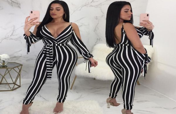 fashion striped long rompers jumpsuits summer new women deep v neck split long sleeve slim bodycon pants overalls3624723, Black;white
fashion striped long rompers jumpsuits summer new women deep v neck split long sleeve slim bodycon pants overalls3624723, Black;white
