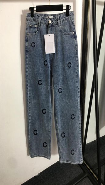 2022 women girls designer pants jeans with letter embroidery female high end milan runway casual jersey jogging outwear denim long2794825, Blue
2022 women girls designer pants jeans with letter embroidery female high end milan runway casual jersey jogging outwear denim long2794825, Blue