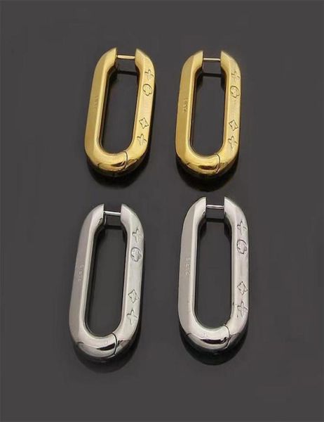 stainless steel 18k gold plated hoop earrings classic fashion rectangle v earrings designer for women european luxury jewelry gift5519968, Golden;silver
stainless steel 18k gold plated hoop earrings classic fashion rectangle v earrings designer for women european luxury jewelry gift5519968, Golden;silver