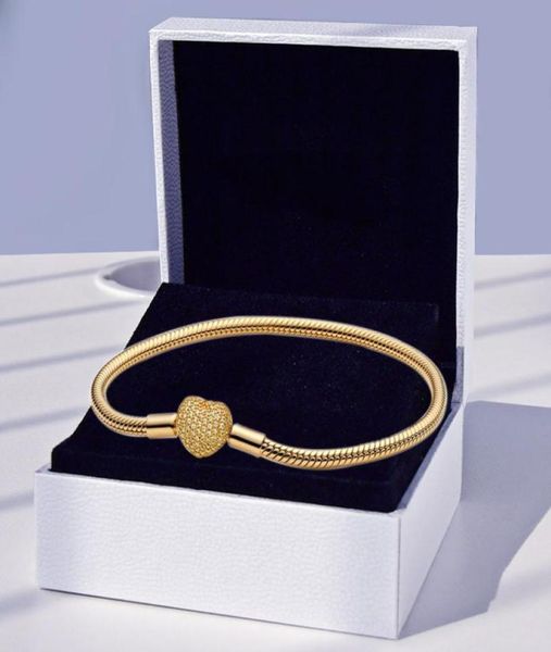 yellow gold plated pave heart clasp charm bracelet with original box for real sterling silver wedding jewelry for women girls chain charms b, Golden;silver
yellow gold plated pave heart clasp charm bracelet with original box for real sterling silver wedding jewelry for women girls chain charms b, Golden;silver