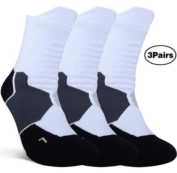 3 pairs thick protective sport cushion elite basketball compression athletic crew socks for boys men women7091026, Black
3 pairs thick protective sport cushion elite basketball compression athletic crew socks for boys men women7091026, Black
