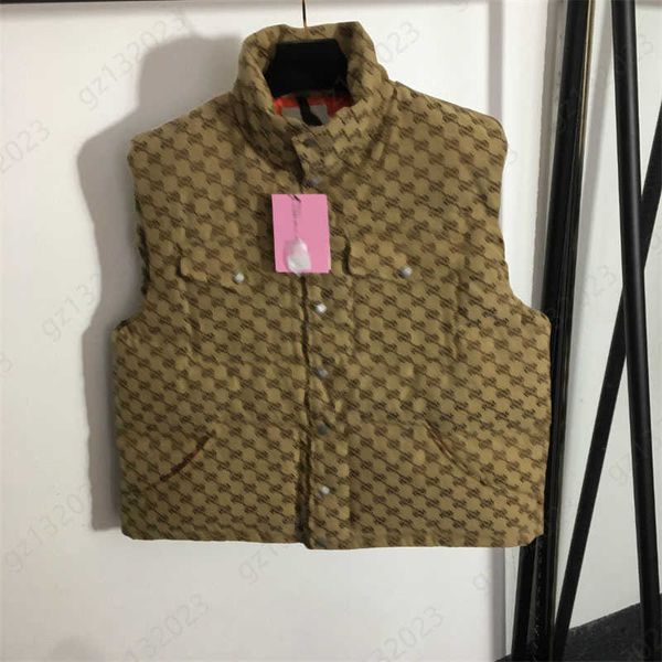 designer warm gilet winter puffer vest second generation red lining embroidered back letter jacquard turtleneck cotton vest jacket, Black;white
designer warm gilet winter puffer vest second generation red lining embroidered back letter jacquard turtleneck cotton vest jacket, Black;white