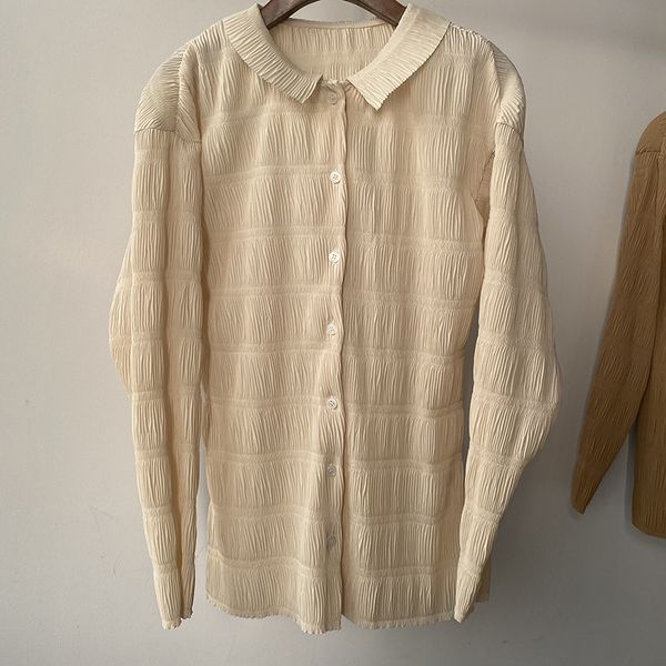 new women toteme pleated collared long sleeve blouse top, White
new women toteme pleated collared long sleeve blouse top, White