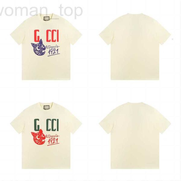 women's t-shirt designer correct version 2023g home new 1921 cat print style male and female couple same round neck short sleeve t-shir, White
women's t-shirt designer correct version 2023g home new 1921 cat print style male and female couple same round neck short sleeve t-shir, White