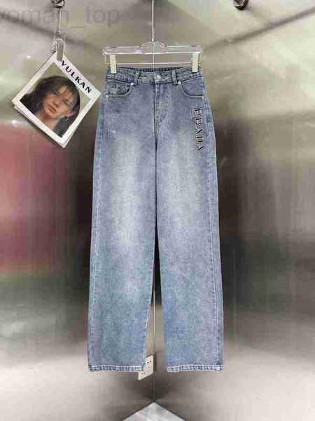 women's jeans designer p family 23 summer new style fashion letter embroidered high waist straight leg wide pants 1m1e, Blue
women's jeans designer p family 23 summer new style fashion letter embroidered high waist straight leg wide pants 1m1e, Blue