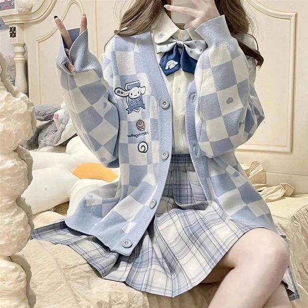 women's knits tees girl kawaii plaid pink cardigan sweater women vintage collar loose knitted korean fashion harajuku streetwear 230804, White
women's knits tees girl kawaii plaid pink cardigan sweater women vintage collar loose knitted korean fashion harajuku streetwear 230804, White