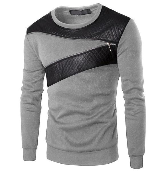 men039s hoodies sweatshirts mens long sleeve crew neck sweatshirt leather patchwork casual slim fit muscle pullover 8126057, Black
men039s hoodies sweatshirts mens long sleeve crew neck sweatshirt leather patchwork casual slim fit muscle pullover 8126057, Black