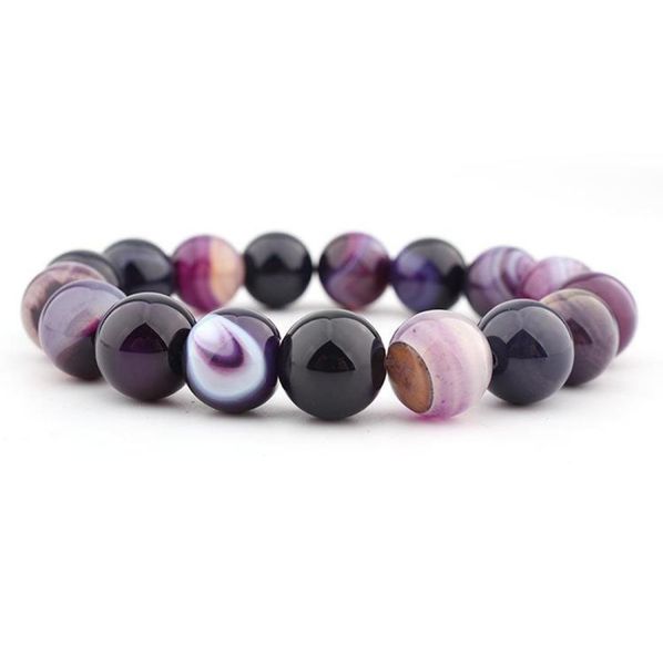 natural crystal bracelet bangle 14mm purple striped dream agate ball diy crystal bead bracelet jewelry women3221735, Black
natural crystal bracelet bangle 14mm purple striped dream agate ball diy crystal bead bracelet jewelry women3221735, Black