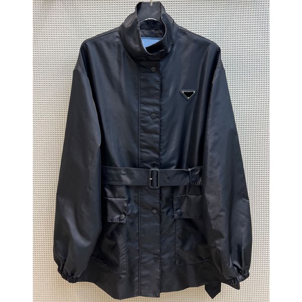 8.5 black waterproof stand collar single breasted long sleeve with belt comfortable women's jackets, Black;brown
8.5 black waterproof stand collar single breasted long sleeve with belt comfortable women's jackets, Black;brown