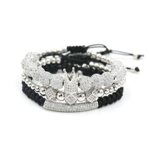 charm bracelets 3pcsset luxury crown bracelet men hip hop silver color micro pave cz ball for women couples pulseira bileklik5810797, Golden;silver
charm bracelets 3pcsset luxury crown bracelet men hip hop silver color micro pave cz ball for women couples pulseira bileklik5810797, Golden;silver
