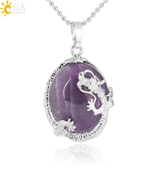 csja flat natural stone cabochons bead necklace dragon wrapped rock pendant for men women pink quartz tiger eye mascot amulet jewe8482438, Silver
csja flat natural stone cabochons bead necklace dragon wrapped rock pendant for men women pink quartz tiger eye mascot amulet jewe8482438, Silver