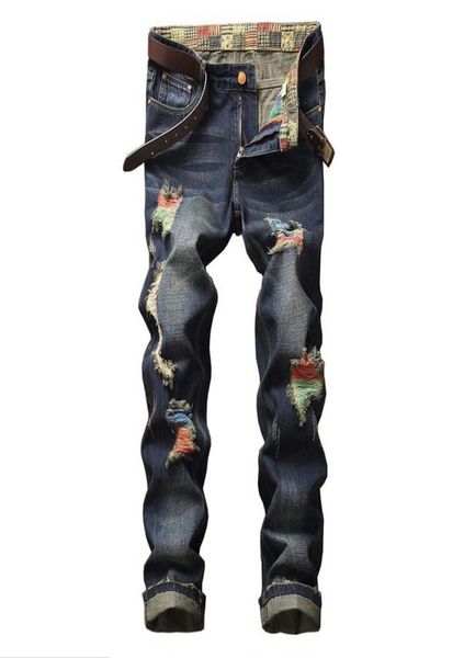 men knee hole jeans men039s straight trousers casual slim korean version personality beggar pants1289374, Blue
men knee hole jeans men039s straight trousers casual slim korean version personality beggar pants1289374, Blue