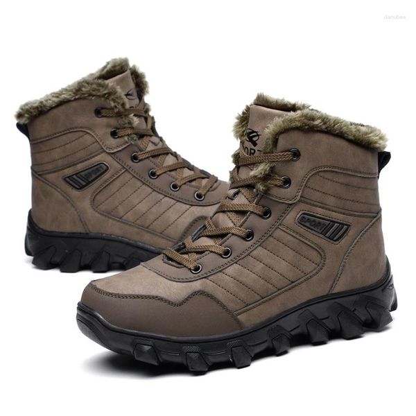 boots boots genuine leather men shoe winter snow warm hiking waterproof high men's outdoor sneakers ankle boot walking, Black
boots boots genuine leather men shoe winter snow warm hiking waterproof high men's outdoor sneakers ankle boot walking, Black