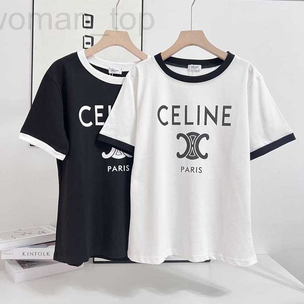 women's t-shirt designer ce23 summer new fashion print triumphal pattern classic casual simple versatile contrast short sleeve t 7pu8, White
women's t-shirt designer ce23 summer new fashion print triumphal pattern classic casual simple versatile contrast short sleeve t 7pu8, White