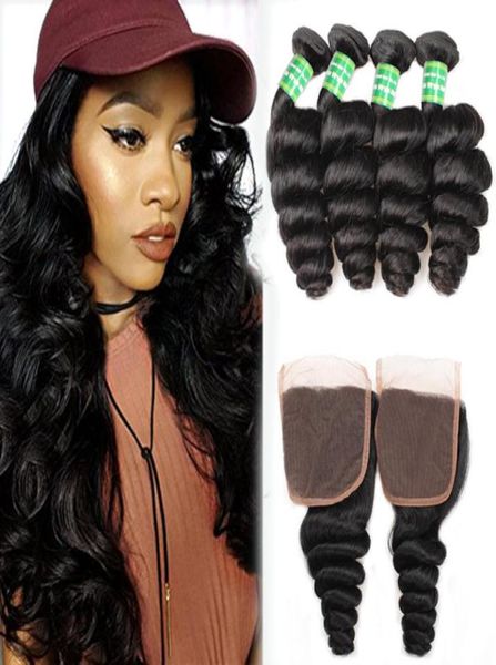 loose wave brazilian human hair 4 bundles with closure brazilian virgin hair extensions loose wave bundles with 4x4 lace clo9077787, Black
loose wave brazilian human hair 4 bundles with closure brazilian virgin hair extensions loose wave bundles with 4x4 lace clo9077787, Black