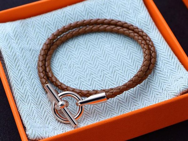 realfine888 3a hm bracelets in 04 brown genuine leather double length strap bracelet iconic jewelry luxury designer for woman with box, Black
realfine888 3a hm bracelets in 04 brown genuine leather double length strap bracelet iconic jewelry luxury designer for woman with box, Black