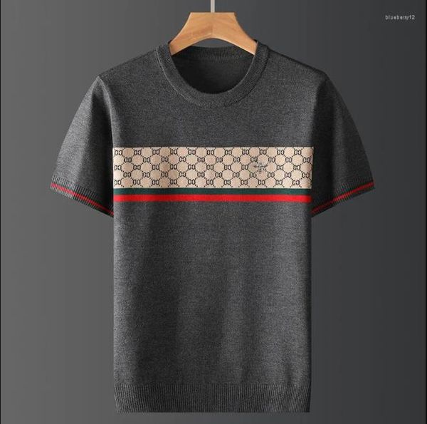 2023 men's t shirts plus size autumn half sleeve sweater mens short t-shirt bee jacquard embroidery casual line large, White;black
2023 men's t shirts plus size autumn half sleeve sweater mens short t-shirt bee jacquard embroidery casual line large, White;black