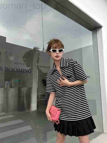 basic & casual dresses designer p family 2023 spring/summer new triangle label black and white stripe bottom contrast pleated design feel dr, Black;gray
basic & casual dresses designer p family 2023 spring/summer new triangle label black and white stripe bottom contrast pleated design feel dr, Black;gray
