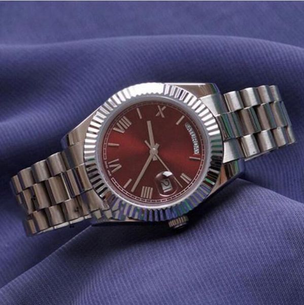 mens watch daydate automatic mechanical movement stainless steel designer 41mm 2813 waterproof luminous wristwatches watches-10, Slivery;brown
mens watch daydate automatic mechanical movement stainless steel designer 41mm 2813 waterproof luminous wristwatches watches-10, Slivery;brown