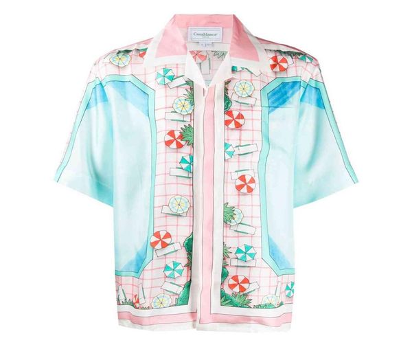 men's copa pool printed short sleeve shirt farfetch017891032, White;black 
men's copa pool printed short sleeve shirt farfetch017891032, White;black