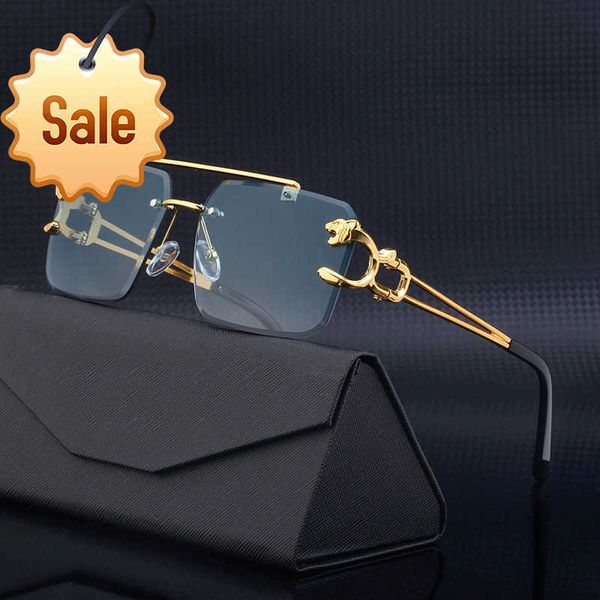 2023 fashion vintage leopard head double bridge stylish rimless sunglasses uv400 protection women sun glasses, White;black
2023 fashion vintage leopard head double bridge stylish rimless sunglasses uv400 protection women sun glasses, White;black