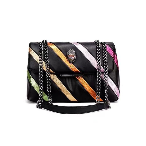 kurt geiger rainbow women 's bag choques color splicing chain one shoulder bags swallow bag lady eagle bird head 26x15x11.5cm
kurt geiger rainbow women 's bag choques color splicing chain one shoulder bags swallow bag lady eagle bird head 26x15x11.5cm