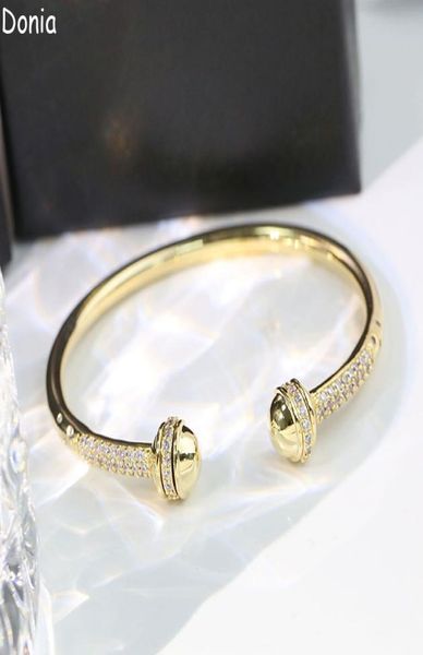 donia jewelry luxury bangle exaggerated doubleended ball titanium steel microset zircon european and american fashion designer g3966051, Black
donia jewelry luxury bangle exaggerated doubleended ball titanium steel microset zircon european and american fashion designer g3966051, Black