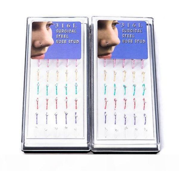 316l stainless steel hoop nose ring 40pcs each box cz gemstone body jewelry piercing nose stud gold nose rings2128600, Silver
316l stainless steel hoop nose ring 40pcs each box cz gemstone body jewelry piercing nose stud gold nose rings2128600, Silver