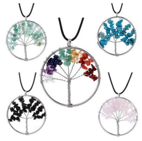 12 colors multicolor natural stone chakra tree of life necklace silver heart pendants for women chakra necklaces fashion jewelry8238775
12 colors multicolor natural stone chakra tree of life necklace silver heart pendants for women chakra necklaces fashion jewelry8238775