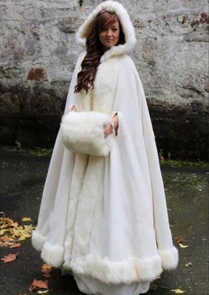 whiteivory bridal cape wedding cloaks hooded with faux fur trim warm winter for winter bridal wrapscapesponcho6592957, White
whiteivory bridal cape wedding cloaks hooded with faux fur trim warm winter for winter bridal wrapscapesponcho6592957, White