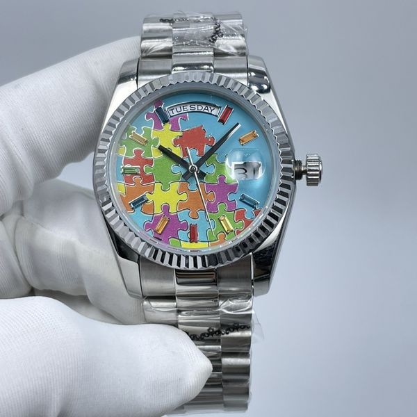 36mm fashion watch men 2813 mechanical ss automatic movement watch sports spin luxury designer watch montre clock watch women, Slivery;golden
36mm fashion watch men 2813 mechanical ss automatic movement watch sports spin luxury designer watch montre clock watch women, Slivery;golden