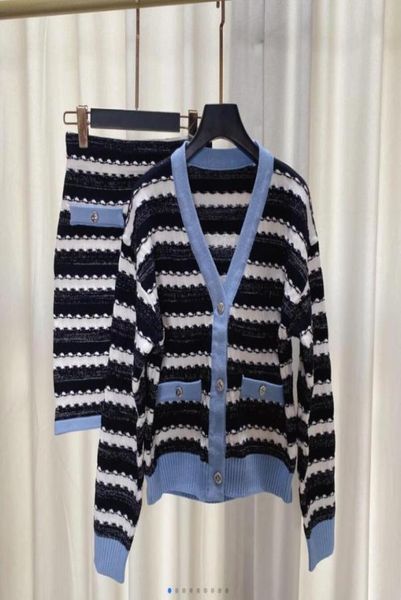 22 women039s two piece dress knitted vneck cardigan coat skirt suit color gold thread thick pink light blue 91313676897387409, White
22 women039s two piece dress knitted vneck cardigan coat skirt suit color gold thread thick pink light blue 91313676897387409, White