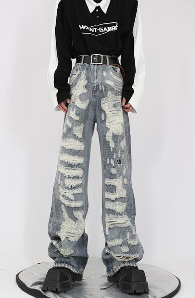 men039s jeans vintage high street loose straight 2023 wide leg pants american fashion hole design male trousers 2a65165733107, Blue
men039s jeans vintage high street loose straight 2023 wide leg pants american fashion hole design male trousers 2a65165733107, Blue