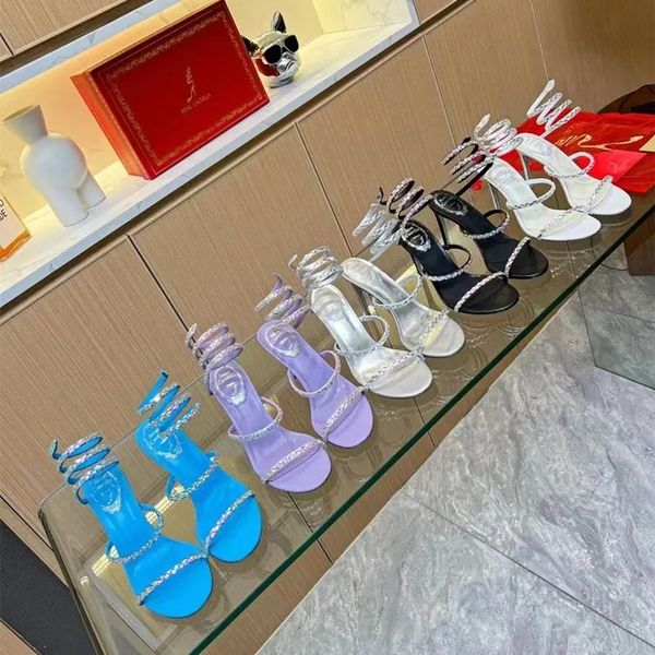 sandals high heels dress shoes sandal luxury designer crystal ankle strap winding 10mm fashionable stiletto heel for womens rene caovilla wi, Black
sandals high heels dress shoes sandal luxury designer crystal ankle strap winding 10mm fashionable stiletto heel for womens rene caovilla wi, Black