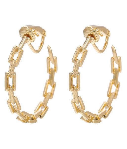 clipon screw back 2022 desgin retro hollow metal chain hoop clip earrings non pierced punk statement ear clips for women girl p8437108, Silver
clipon screw back 2022 desgin retro hollow metal chain hoop clip earrings non pierced punk statement ear clips for women girl p8437108, Silver