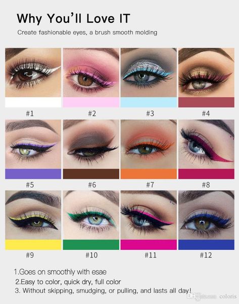 handaiyan eye liner 12 colors colorful eyeliner long lasting profesional makeup matte eyeliner liquid 12 pcs in 1 pack 60pcs5181885
handaiyan eye liner 12 colors colorful eyeliner long lasting profesional makeup matte eyeliner liquid 12 pcs in 1 pack 60pcs5181885