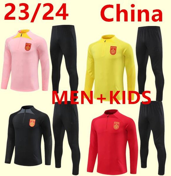 23/24 chinese team men long sleeve half pull sports training jersey for children, Black
23/24 chinese team men long sleeve half pull sports training jersey for children, Black