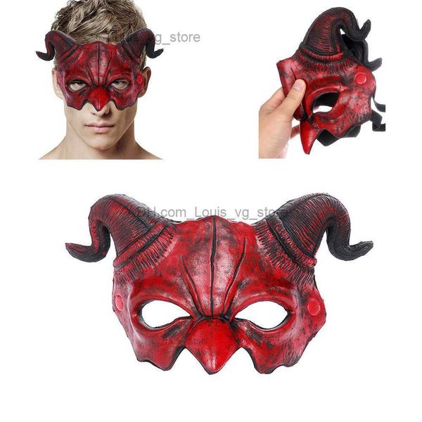 ultra-light cosplay creepy devil red demon evil animal sheep horn scary halloween mask half face carnival party costume props t230806
ultra-light cosplay creepy devil red demon evil animal sheep horn scary halloween mask half face carnival party costume props t230806