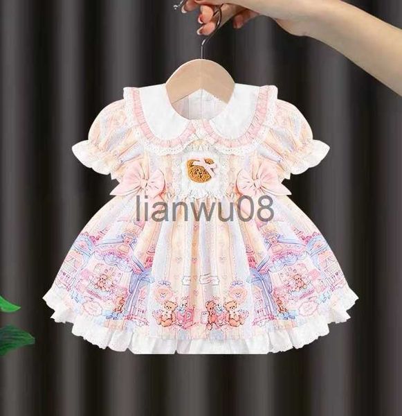 girl's dresses 2023 baby girls lolita summer dress cute bear bow birthday princess dresses fashion kids children clothes tutu vestidos, Red;yellow
girl's dresses 2023 baby girls lolita summer dress cute bear bow birthday princess dresses fashion kids children clothes tutu vestidos, Red;yellow