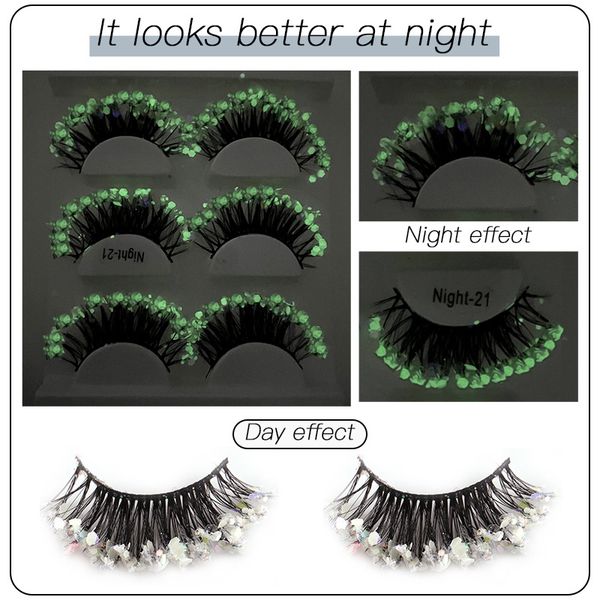3pairs/set color luminous 3d false eyelashes glitter sequins thick and exaggerated european and american eyelashes stage makeup e435
3pairs/set color luminous 3d false eyelashes glitter sequins thick and exaggerated european and american eyelashes stage makeup e435