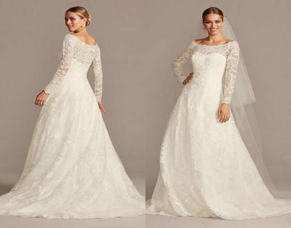 oleg cassini offtheshoulder lace aline wedding dress 2021 full lace applique long sleeve plus size sweep train wedding gown1832271, White
oleg cassini offtheshoulder lace aline wedding dress 2021 full lace applique long sleeve plus size sweep train wedding gown1832271, White