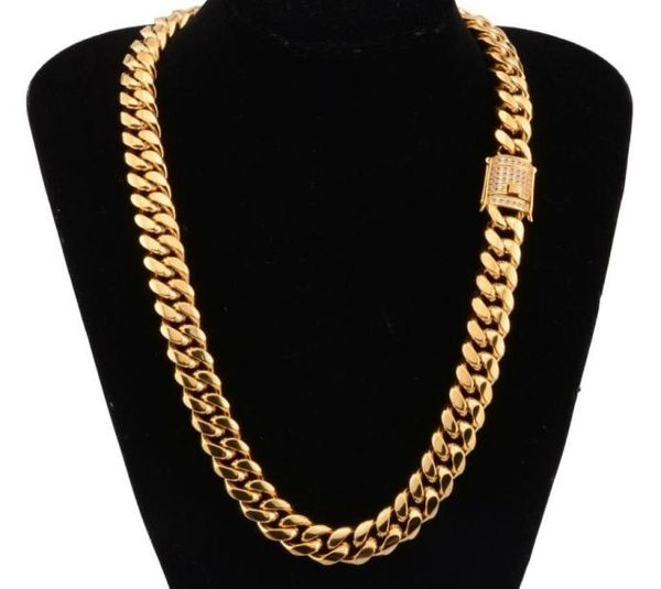 18mm chain stainless steel jewelry 18k gold plated high polished cubic zirconia clasp miami cuban link necklace men chains multi9559453, Silver
18mm chain stainless steel jewelry 18k gold plated high polished cubic zirconia clasp miami cuban link necklace men chains multi9559453, Silver
