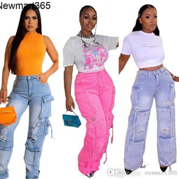 2023 new designer women jeans three-dimensional multi bag denim pants casual wide leg pants, Blue
2023 new designer women jeans three-dimensional multi bag denim pants casual wide leg pants, Blue