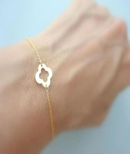 10pcs outline open four leaf clover bracelet lucky 4 leaf clover bracelet simple grass flower plant shamrock bracelets birthday gi1392892, Golden;silver
10pcs outline open four leaf clover bracelet lucky 4 leaf clover bracelet simple grass flower plant shamrock bracelets birthday gi1392892, Golden;silver