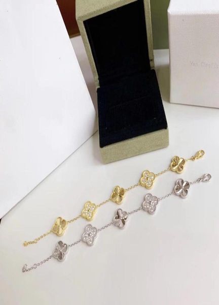 18k gold lady designer clover charm bracelets diamond jewelry dance party women superior quality76401296640794, Golden;silver
18k gold lady designer clover charm bracelets diamond jewelry dance party women superior quality76401296640794, Golden;silver