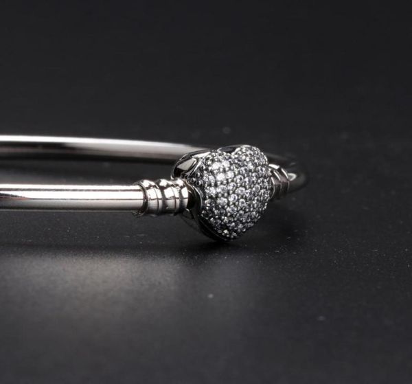 heart shaped cz pave clasp bangle bracelet sets original box for 925 sterling silver charm bracelets women gift jewelry7725043747, Black
heart shaped cz pave clasp bangle bracelet sets original box for 925 sterling silver charm bracelets women gift jewelry7725043747, Black