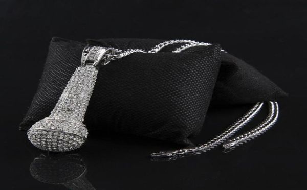 mens iced out necklace fashion microphone pendant hip hop jewelry gold cuban chain necklaces9734356, Silver
mens iced out necklace fashion microphone pendant hip hop jewelry gold cuban chain necklaces9734356, Silver