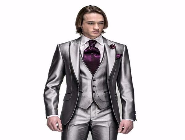 2018 classic mens wedding suits custom made peak lapel men suits shiny sliver groom tuxedos groomsmen party suits jacketpantsv5773122, Black;gray
2018 classic mens wedding suits custom made peak lapel men suits shiny sliver groom tuxedos groomsmen party suits jacketpantsv5773122, Black;gray